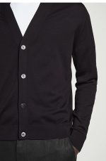 Silk V-Neck Cardigan - Image 2