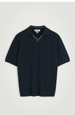 Knitted V-Neck Polo - Image 4