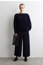 Corduroy Top Navy - Image 2