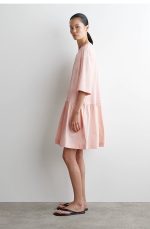 V-Neck Dress Pink - Image 2