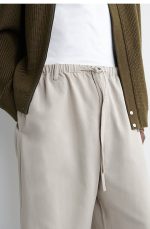 Drawstring Pants Beige - Image 3