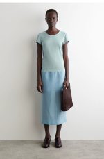 Round-Neck T-Shirt Blue - Image 2