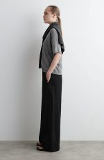 Wide-Leg Pants Black