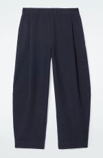 Wool Barrel Trousers - Image 4