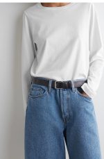 Denim Straight Shorts - Image 3