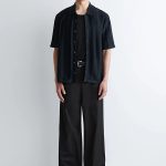 Cotton Wide-Leg Pants Black