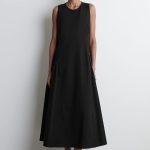 Pleated Dress Black