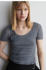 Knitted Slim T-Shirt - Image 3