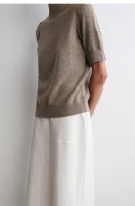 Ruched Skirt White - Image 3