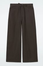 Drawstring Trousers Brown - Image 4