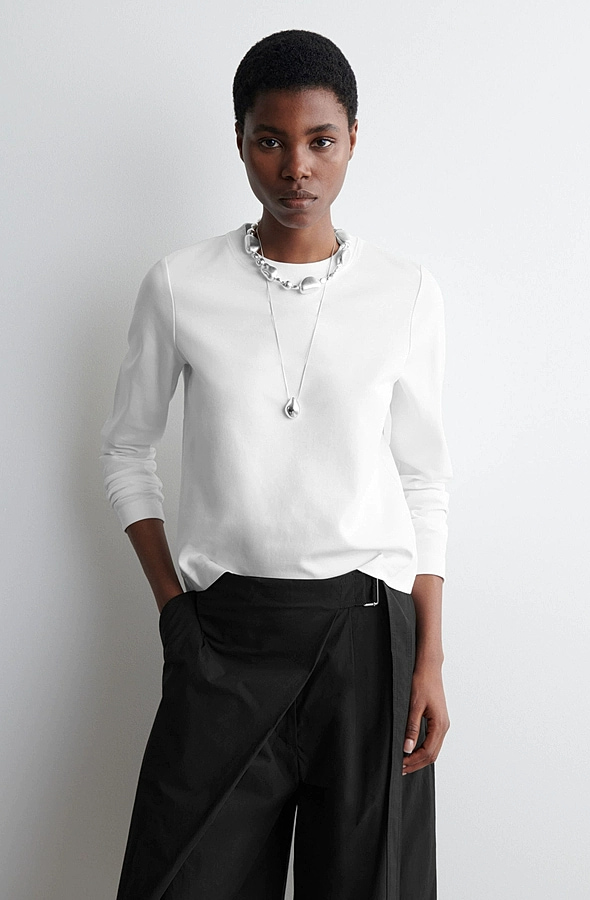 O1CN011M8LcH1u7vt031rsc_!!4611686018427380567-0-item_pic Long-Sleeve T-Shirt White - Image 1