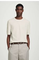 Knitted Round-Neck T-Shirt