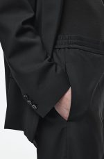 Wool Straight Pants Black - Image 3