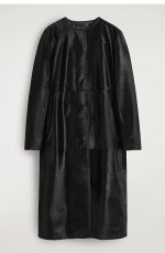 Leather Coat Black - Image 3