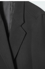 Single-Breasted Blazer Black - Image 4