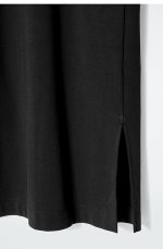 Round-Neck Dress Black - Image 4