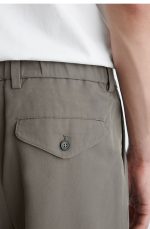 Cotton Pleated Pants - Image 3