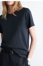 Round-Neck T-Shirt Navy - Image 3
