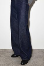 Casual High Waist Denim Denim Indigo Blue - Image 4