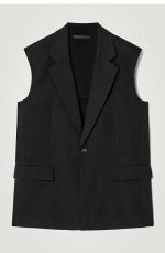 Linen Sleeveless Jacket - Image 3