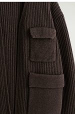 Merino Cardigan Brown - Image 5