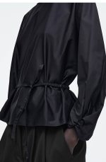 Drawstring Top Navy - Image 3