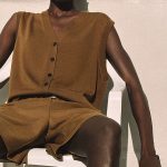 Linen Shorts Brown