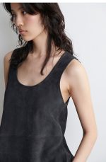 Suede Round-Neck Vest - Image 2