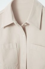 Denim Shirt Beige - Image 4