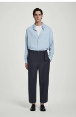 Pleated Trousers Blue