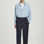 Pleated Trousers Blue