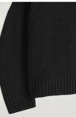 Cashmere Turtleneck Sweater Black - Image 5