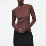 Wool Long-Sleeve Shirt Brown