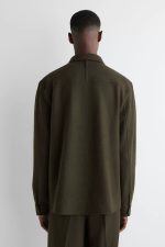 Wool Shirt Khaki - Image 5