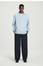 Linen Trousers Navy