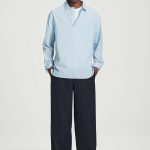 Linen Trousers Navy