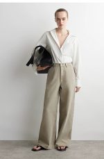 Denim Wide-Leg Pants