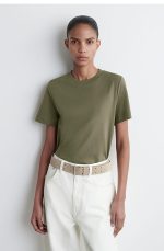 Round-Neck T-Shirt Khaki