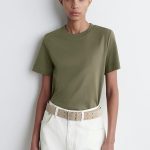 Round-Neck T-Shirt Khaki