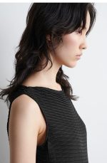 Pleated Dress Black - Image 3