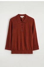Standard Polo-collar Merino Wool Knitwear - Image 4
