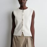 Knitted Round-Neck Vest