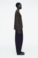 Wool Barrel Trousers - Image 2