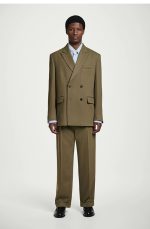 Wool Regular Trousers