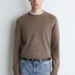 Cashmere Round-Neck Sweater Gray