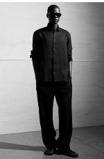 Linen Trousers Navy - Image 2