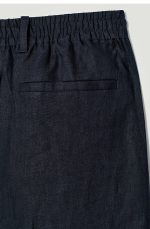 Linen Trousers Navy - Image 5