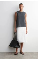 Cotton Sleeveless Top Gray - Image 2