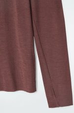 Wool Long-Sleeve Shirt Brown - Image 5