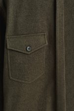 Wool Shirt Khaki - Image 8
